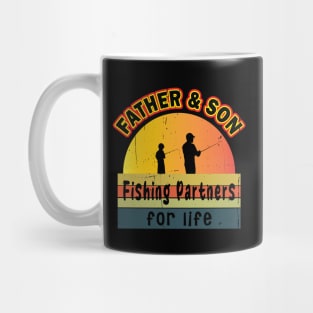 Father And Son Fishing Partners For Life Mug